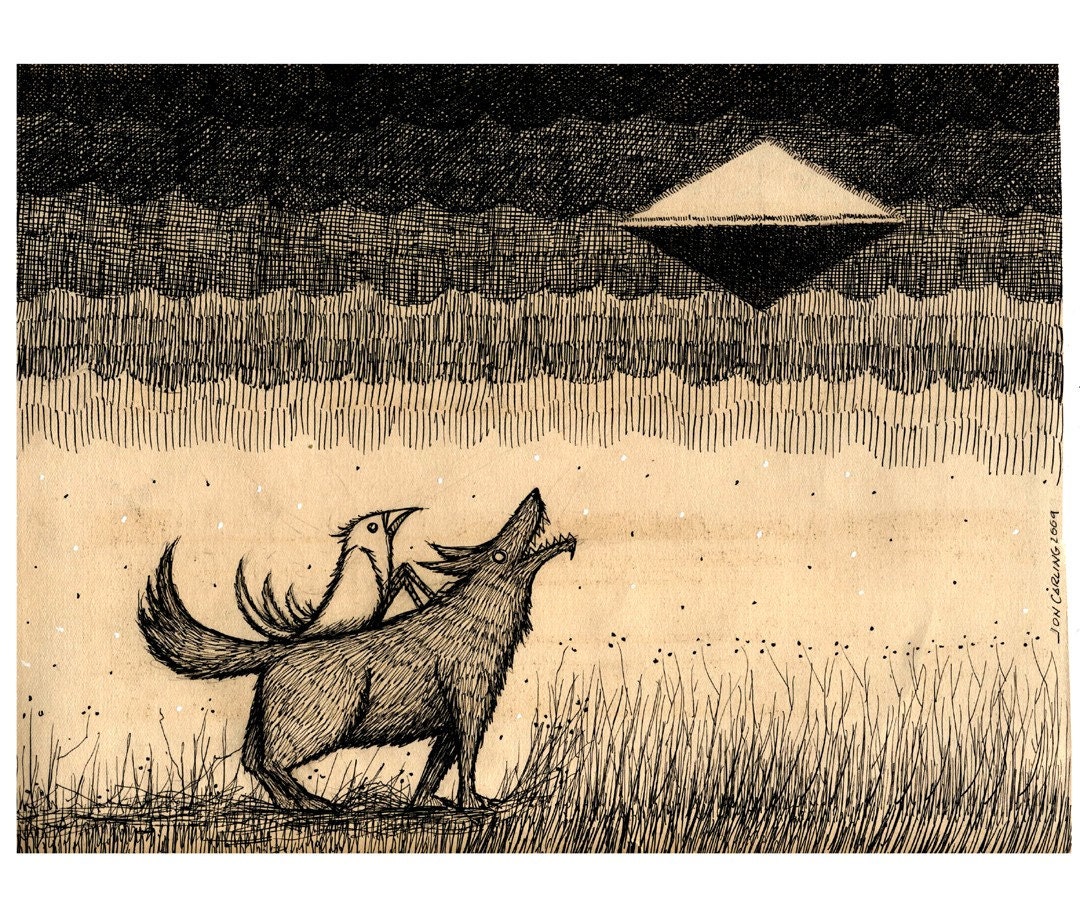 The Bird and the Wolf and the Visitor