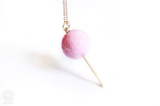 Sugar Lollipop Necklace - sweet handmade jewelry (pe order)