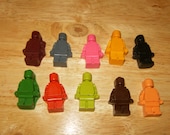 Building Block Man Crayons Recycled/Upcycled