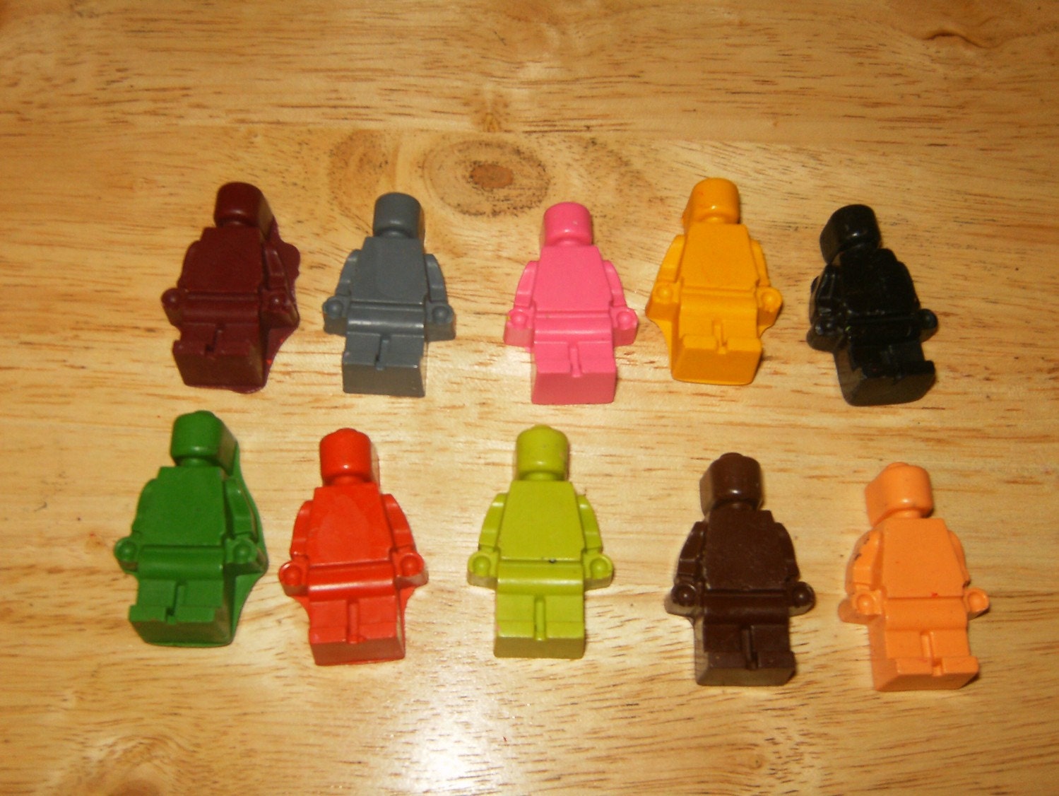 Lego Man Crayons Recycled/Upcycled