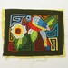 Kuna Mola Textile: Applique, Sad Parrot- Molita Med 1