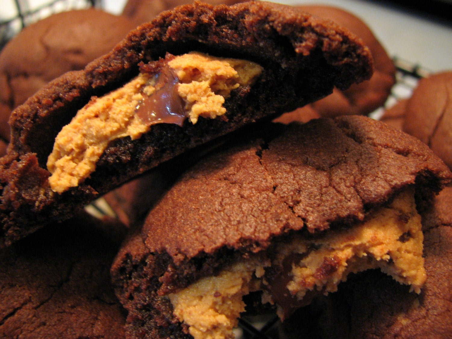Vegan Chocolate Peanut Butter Cookies