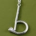 Twig Necklace - Sterling Silver Initial Pendant - Letter B - Letter Initial Jewelry - Personalized Necklace - On Sale - READY TO SHIP
