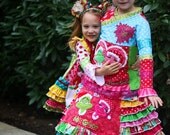 Custom Boutique Love Story Set Christmas Pageant Applique
