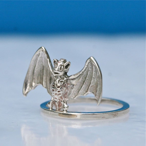 Delicate sterling silver bat ring size 8 by Zulasurfing Mother's Day ...