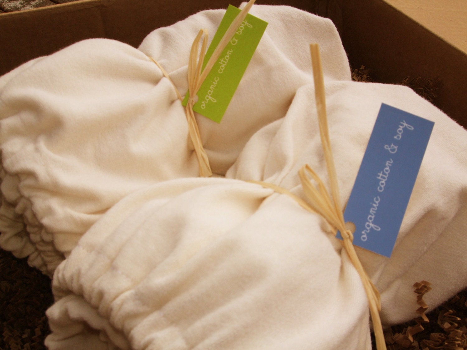 ORGANIC SOY Crib Sheet - Fitted - Terry - Unbleached Natural