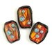 Paint the Town Red - Handmade Lampwork Glass Bead Set (3) OOAK SRA