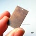 22mm x 14mm Rectangle Blank Natural Brass Vintaj BRF17- 24 pcs