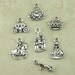 TierraCast Fairy Tale Princess Charm Mix Pack - Silver-plated Lead Free Pewter - I ship Internationally