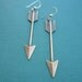 golden arrow earrings