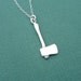 sterling silver axe necklace