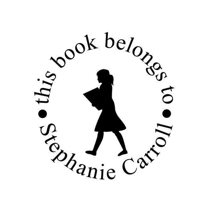 Ex Libris Stamp, Personalized Rubber Stamps, Custom From the Library Of - Stephanie