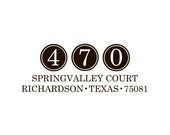 Custom Address Rubber Stamp- 470