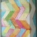 Chevron in Magenta and Sky Blue.............Original painting by Michelle Daisley Moffitt
