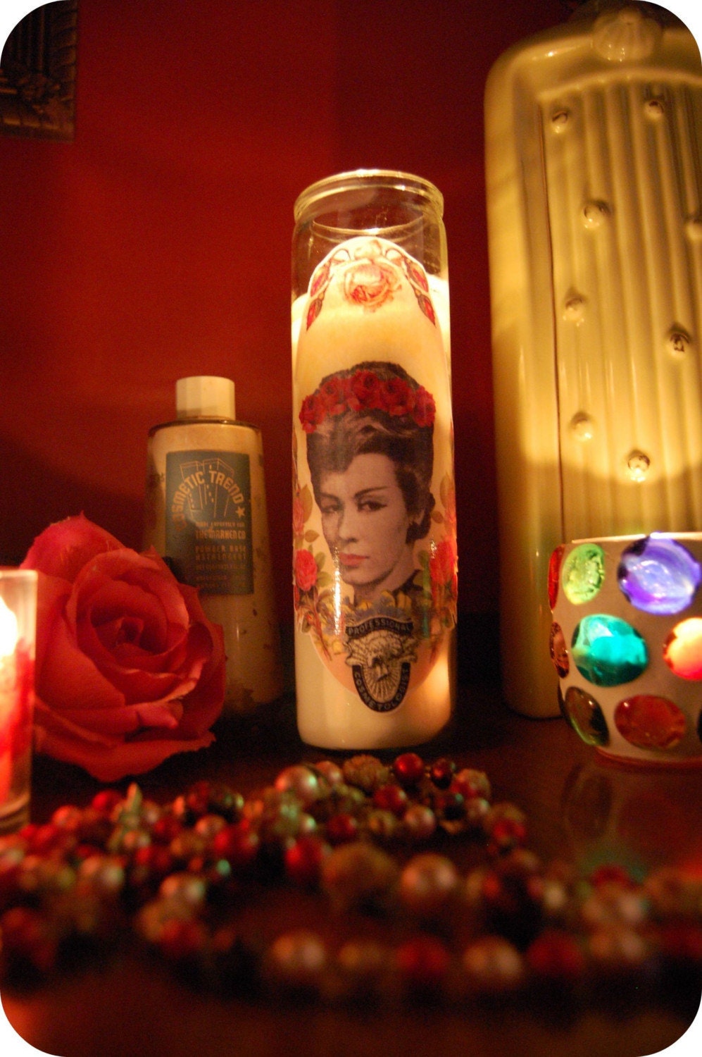 Saint Tammy Prayer Candle in White