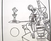 Black n White Illustration - Ladder