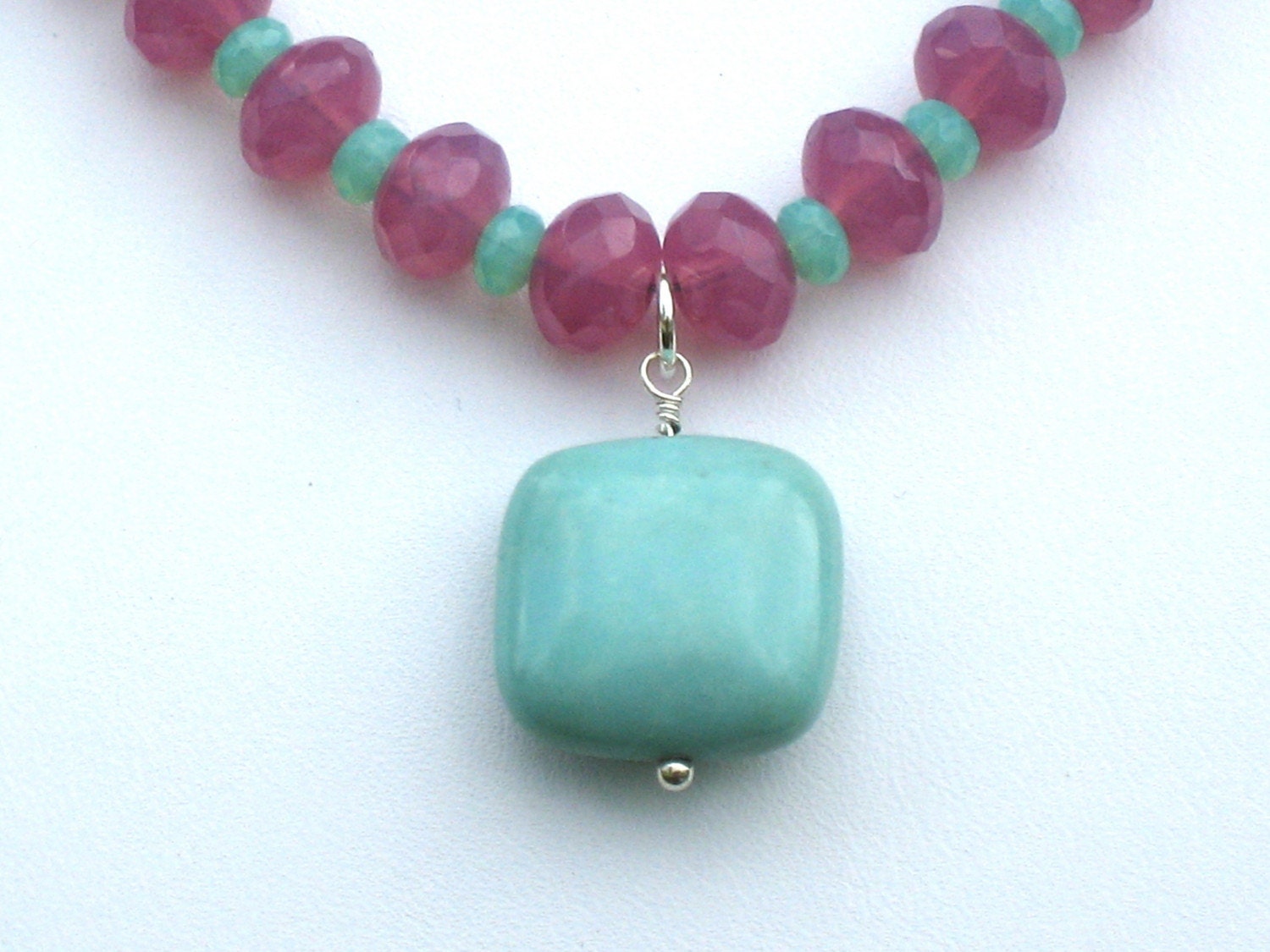 Turquoise and Glass Necklace