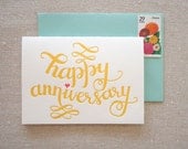 Happy Anniversary Letterpress Card