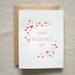 Happy Valentines Letterpress Card