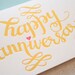 Happy Anniversary Letterpress Card