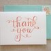 Thank You Letterpress Card