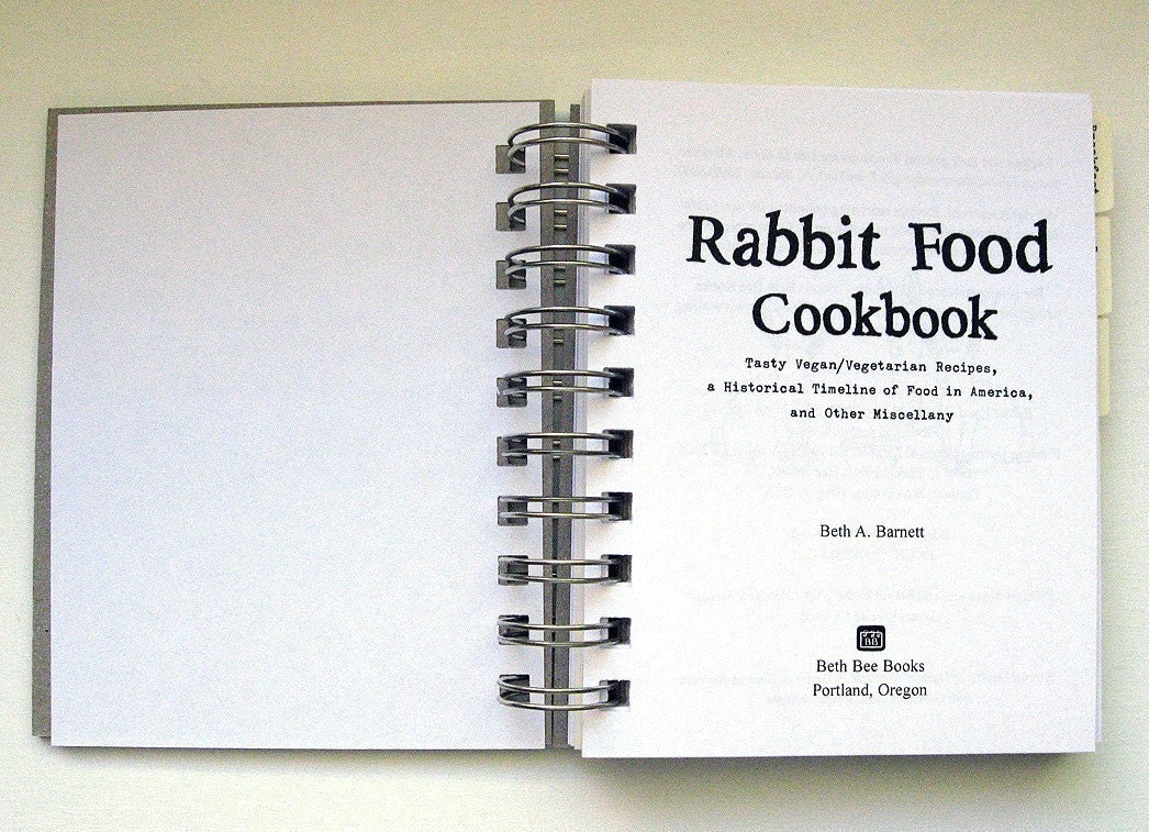 Rabbit Food Cookbook - vegan vegetarian recipes and other miscellany