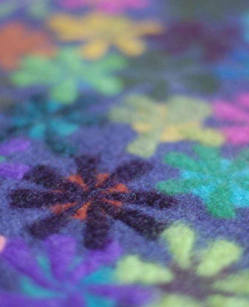 dusty purple pinwheel table mat