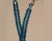 Watery Blue Feather bracelet