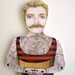 Victorian Tattooed Johnny Boy Paper Puppet
