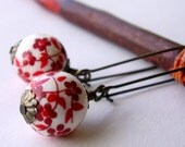Cherry Blossom Lantern Earrings GIFTS FOR HER.  Jewelry.