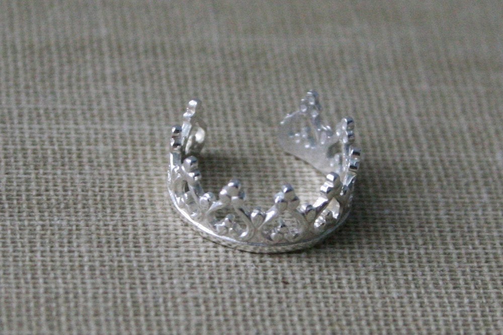Sterling Silver Ear Cuff- Princess Crown