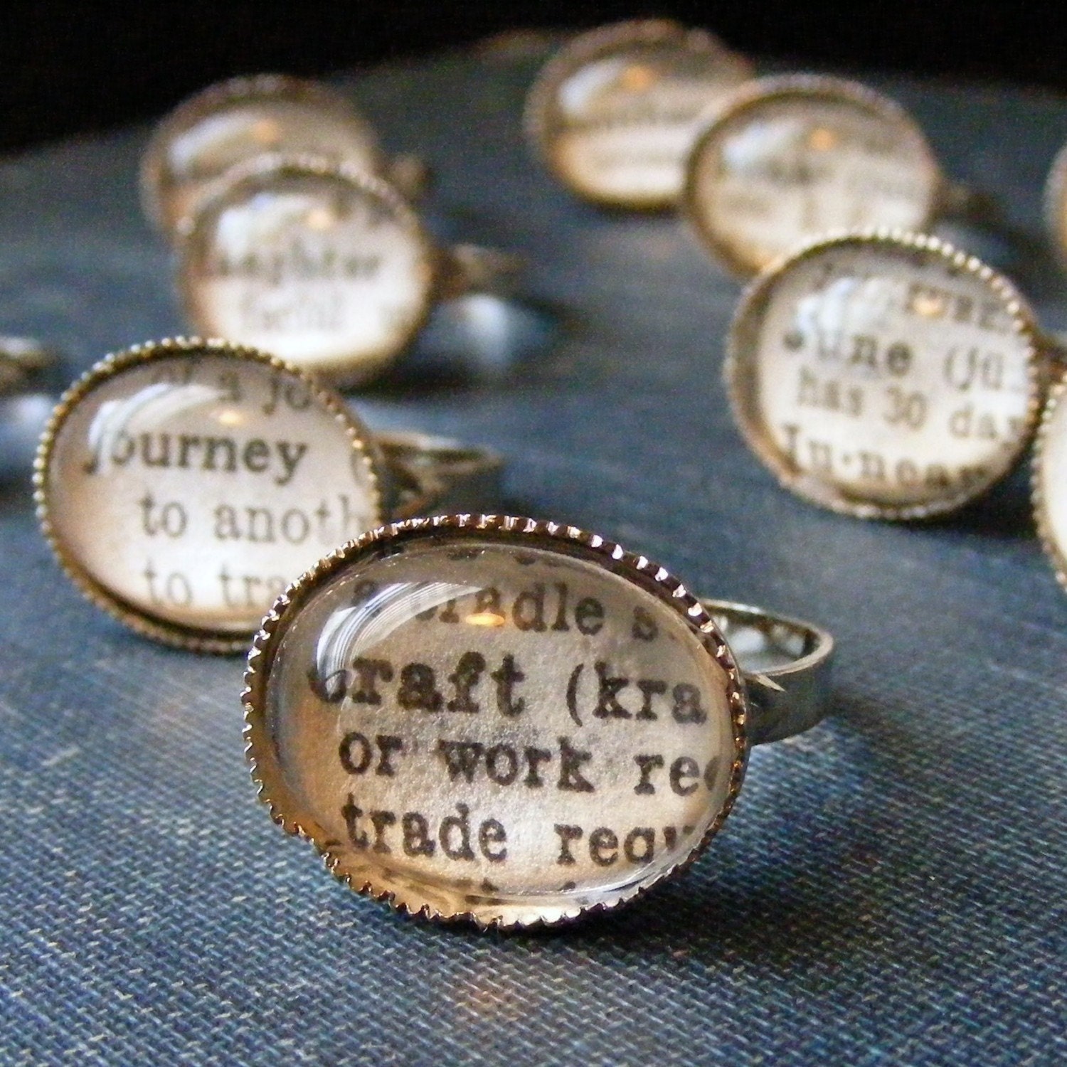 Dictionary Word Rings - personalized with your custom word