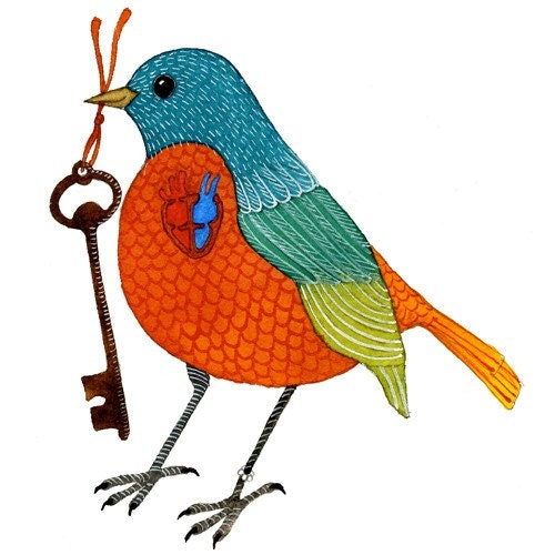 Key to my Heart Bird