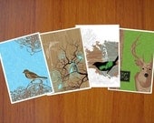 woodland friends miniprints