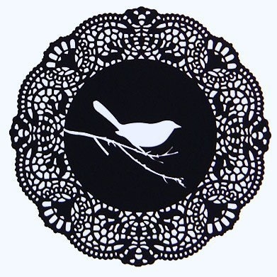 doily bird UNFRAMED print