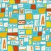 Last Yard -Sale- Letter fabric from the Aldo to Zippy collection - Blue