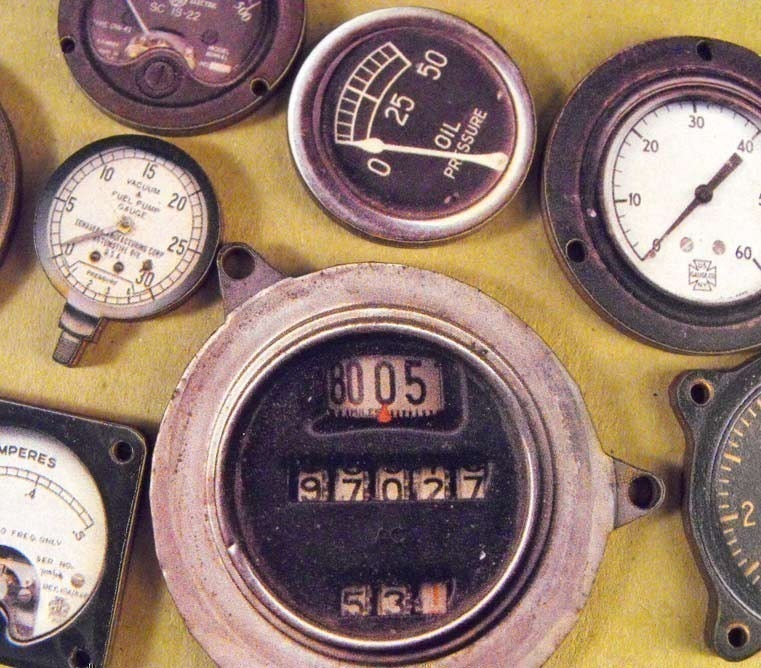 Obsolete Meters and Gauges from the Lost Space Race