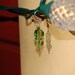One of a kind, swarovski - discontinued cushion cut swarovski Green Eyed Lady...