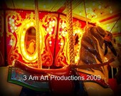 Photography 8x10 Quit horsing around Archival Photograph Print Horse Carnival fair