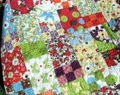 PDF QUILT PATTERN.... Easy and Quick beginner pattern...5 sizes