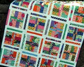 PDF quilt PATTERN five sizes from baby to king.... Layer Cake or Fat Quarters, Under the Boardwalk