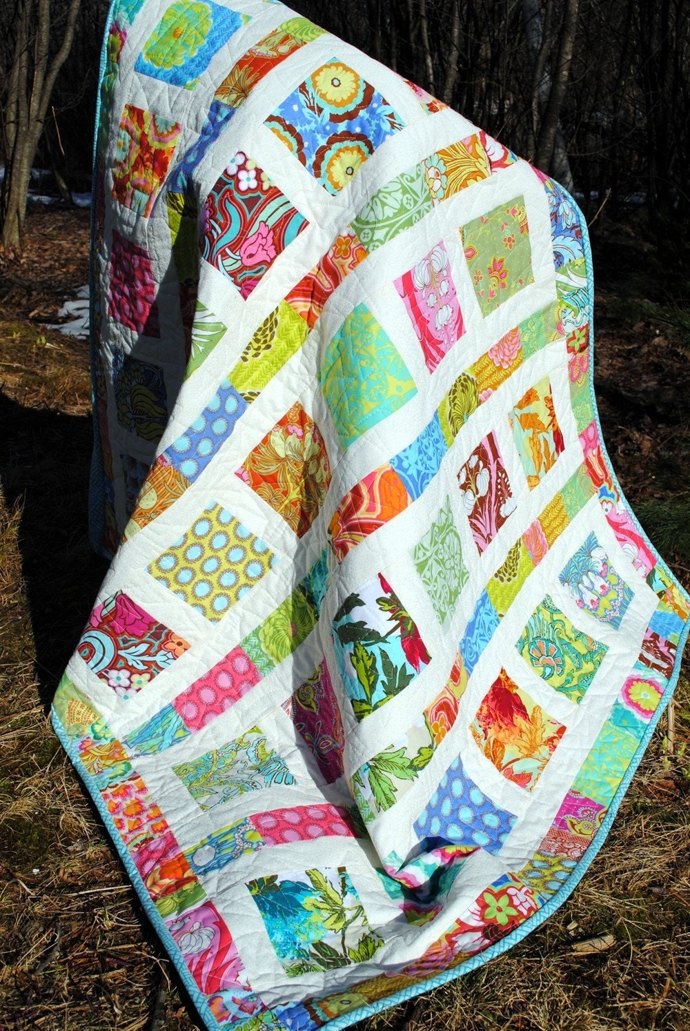 Baby QUILT PATTERN....Quick and Easy...2 Charm Square by sweetjane