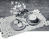 Vintage Crochet Pattern PDF  Doily NARCISSI Crochet Mat Colour Crochet Pattern
