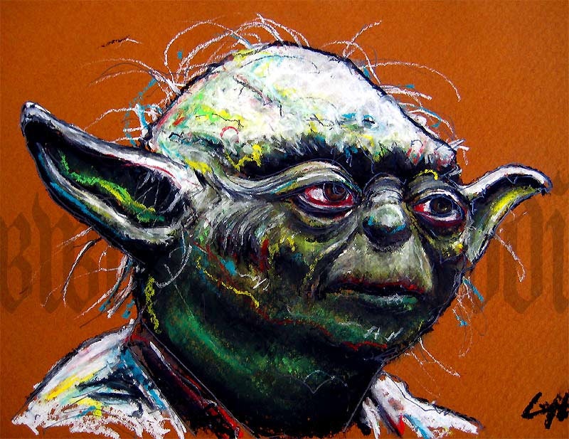Print 8x10" - Yoda - Star Wars Science Fiction Fantasy Star Trek Alien Darth Vader Vintage 70s 80s 90s Nerd Geek Fetish Jedi Sith