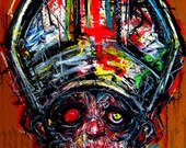 Print 8x10" - The Pope - Surreal Dark Art Abstract Horror Monster Creature Alien Zombie Gothic God Nun Jesus Cross Blood Red Scary Pop