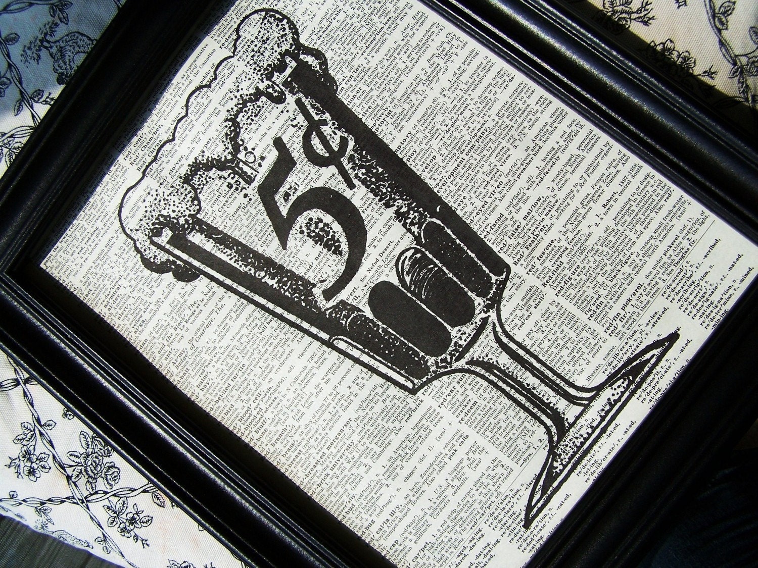 Kitchen Art, Ice Cream, Root Beer Float, Kitchen,  8 X 10 PRINT On VINTAGE Book  PAGE