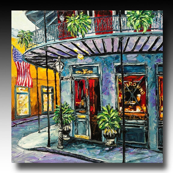 New Orleans Painting New Orleans ART French Quarter Painting B. Sasik
