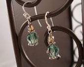 Swarovski Crystal and Sterling Silver Earrings