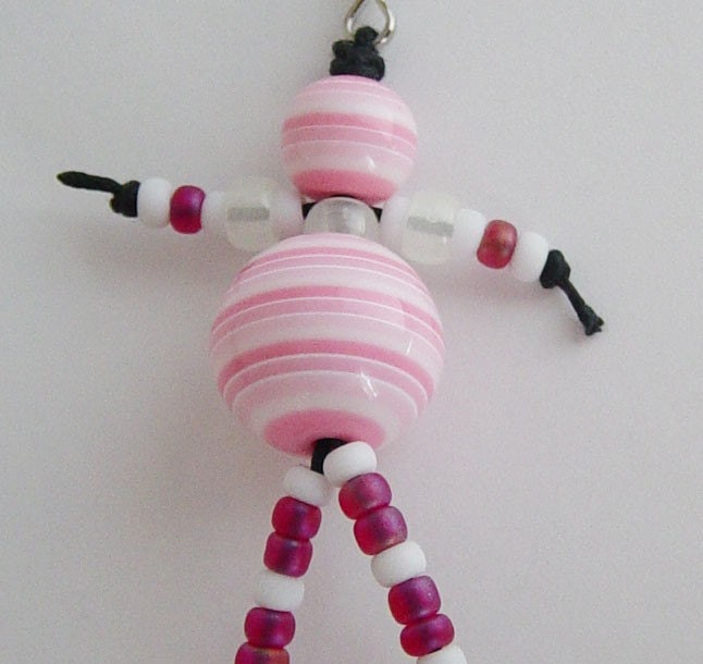 Good Luck Bead People - Pink 