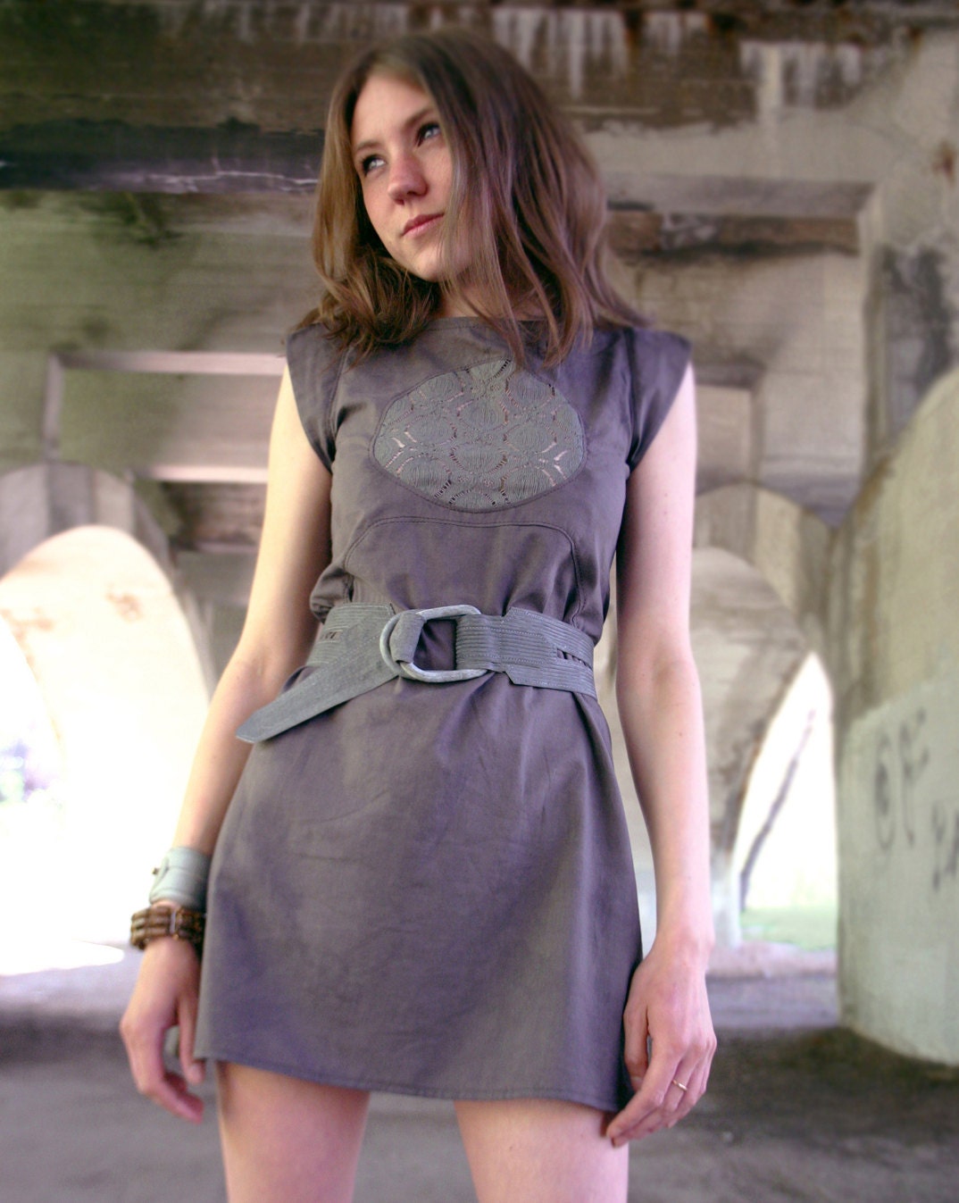 CIJ Sale 20% Off-SURK- Hand Dyed Cotton and Silk Slip Dress
